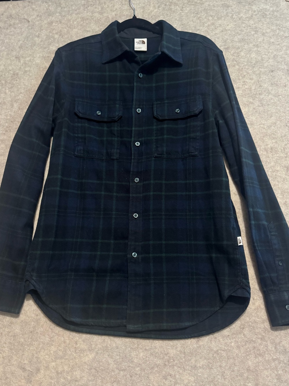 The North Face Men's Black Plaid Lightweight Shirt Jacket